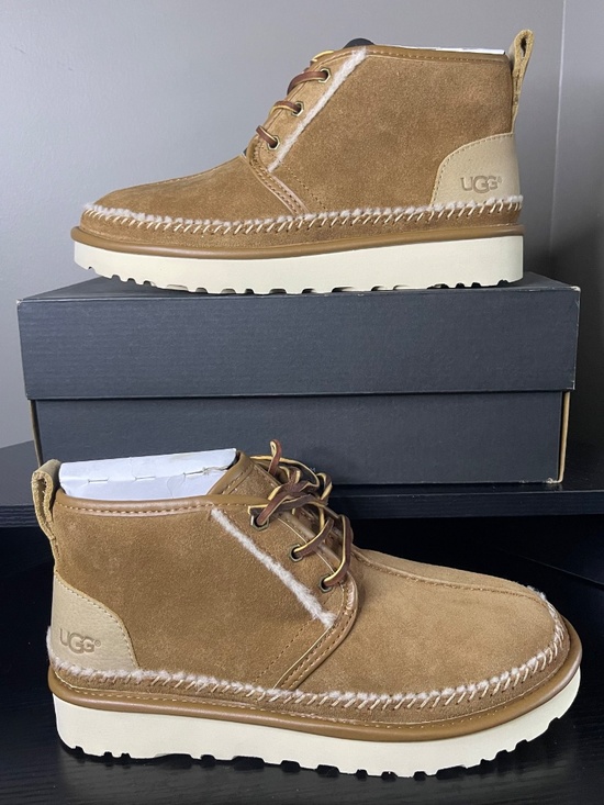 Ugg Australian Men’s Neumel Stitch Size 8 in Chestnut Color main image 8